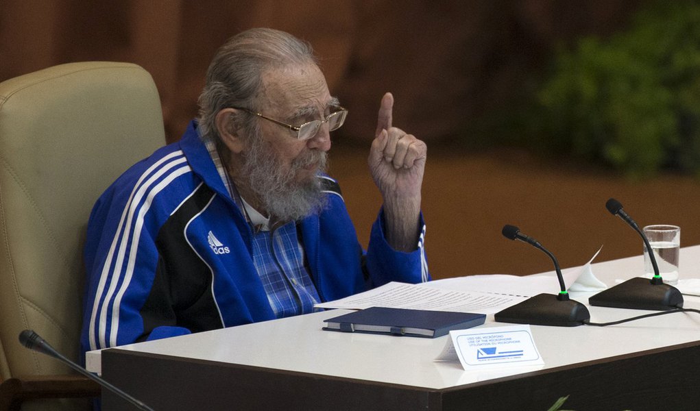 Havana- Cuba- 19/04/2016- Fidel Castro asiste a la Clausura del VII Congreso del Partido. Foto: Ismael Francisco/ Cubadebate