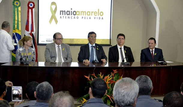 o ‘Maio Amarelo’ é uma ação de caráter educativo de dimensão internacional, que alerta para a importância de boas práticas para a diminuição de acidentes. Foto: Karlos Geromy/Secap