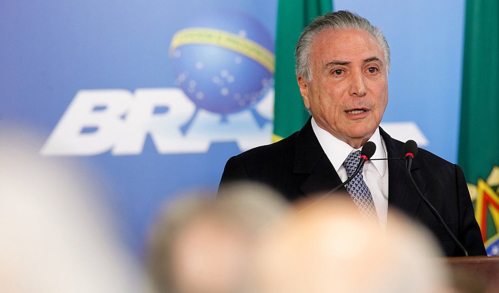 Brasília - DF, 08/06/2016. Presidente Interino Michel Temer durante encontro com Líderes Empresariais. Foto: Beto Barata/PR