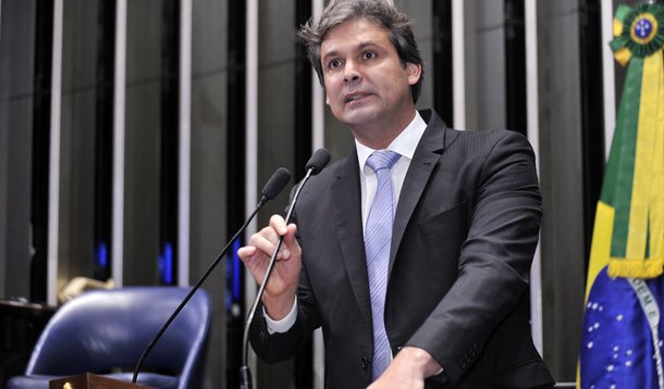 Plenário do Senado Federal durante sessão deliberativa ordinária. Em discurso, senador Lindbergh Farias (PT-RJ). Foto: Waldemir Barreto/Agência Senado