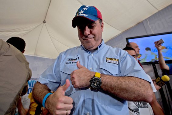 Presidente do parlamento venezuelano Julio Borges