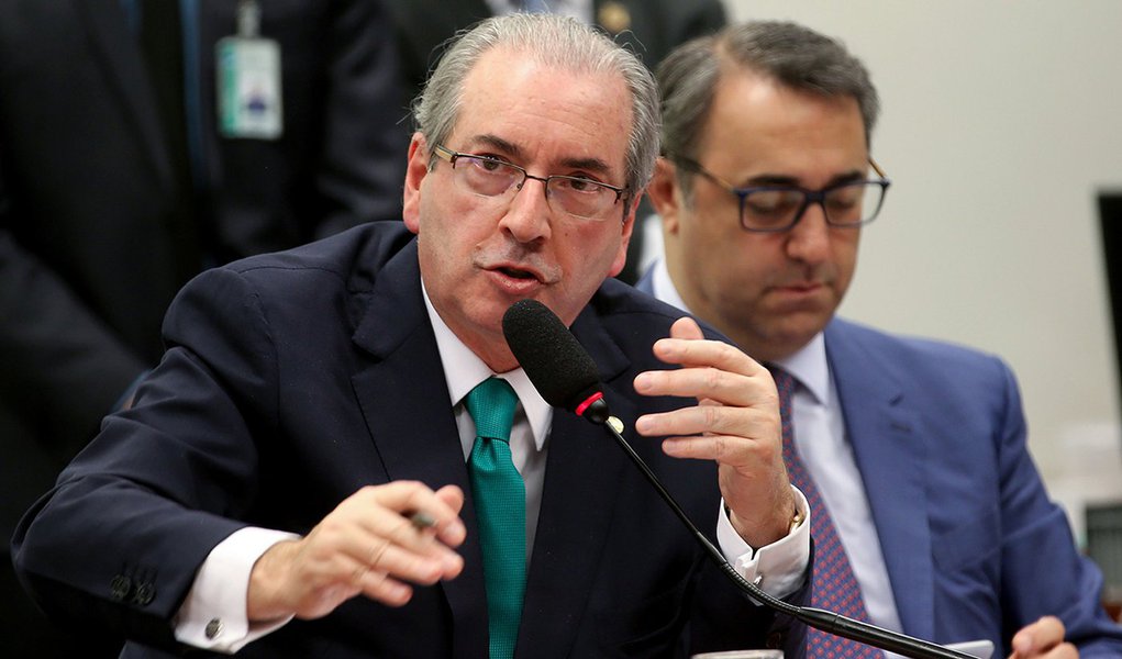 Brasília - Eduardo Cunha faz sua defesa no Conselho de Ética da Câmara (Wilson Dias/Agência Brasil)