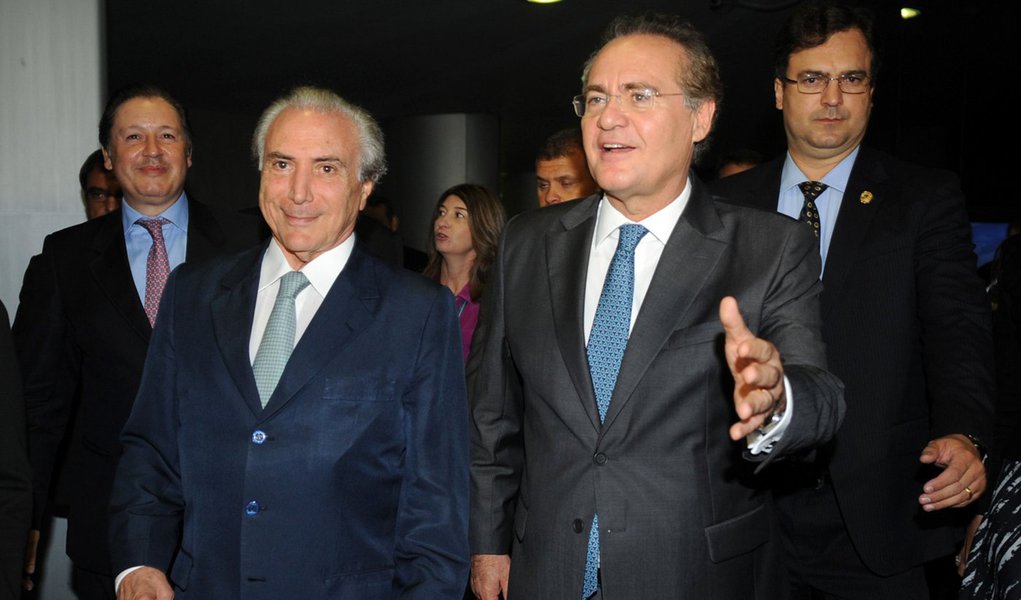 Brasília- DF- Brasil- 10/03/2015- Vice-presidente Michel Temer se reúne com presidente do Senado, Renan Calheiros (Fabio Rodrigues Pozzebom/Agência Brasil)