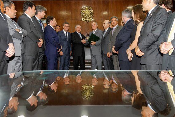 Brasília - DF, 23/05/2016. Presidente Interino Michel Temer durante reunião com Presidente do Senado Federal, Renan Calheiros. Foto: Beto Barata/PR