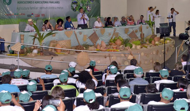 Governador Flávio Dino ressaltou a importância da agricultura familiar para o desenvolvimento do Maranhão durante Congresso de Agricultores. Foto: Nael Reis/Secap