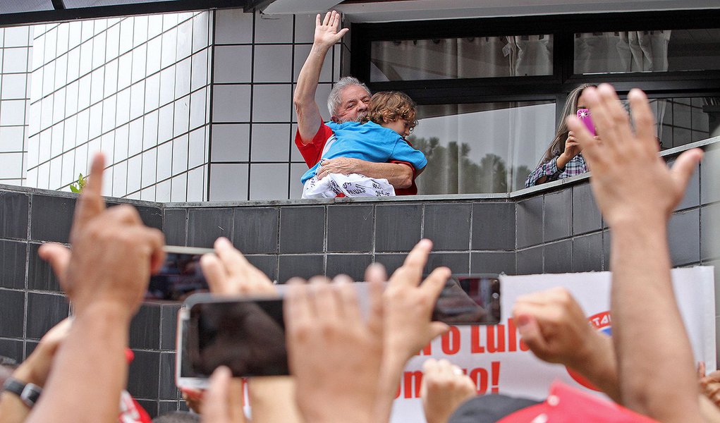 São Bernardo do Campo- SP- Brasil- 13/03/2016- Manifestação em solidariedade ao ex-presidente Lula. Foto: Adonis Guerra/SMABC