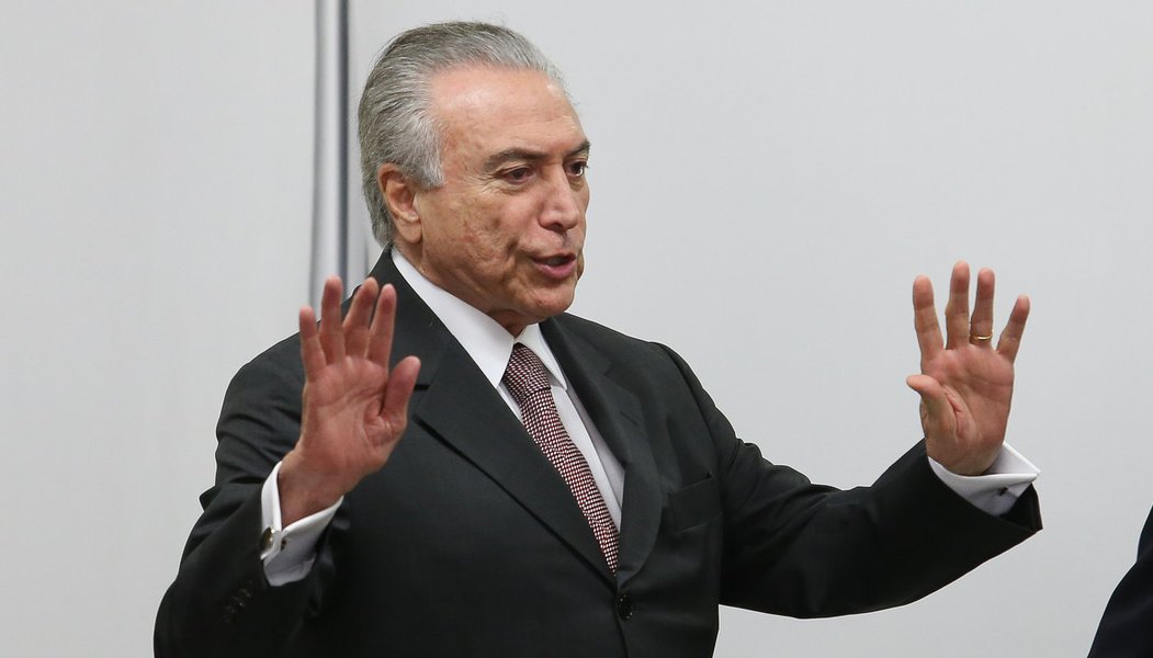 16/05/2016- Brasília- DF, Brasil- 16-05-2016- O presidente interino, Michel Temer, durante reunião com organizadores da olímpiada do Rio. Foto Lula Marques/Agência PT