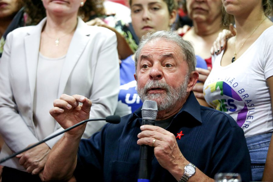 São Paulo 04/04/2016- Ex-Presidente Lula, durante entrevista a imprensa na sede do PT Nacional. Foto: Paulo Pinto/Fotos Públicas