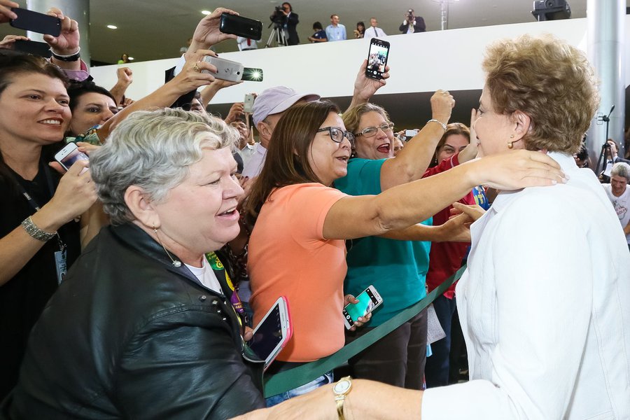 Brasília - DF, 12/04/2016. Presidenta Dilma Rousseff durante encontro da Educação pela Democracia. Foto: Roberto Stuckert Filho/PR