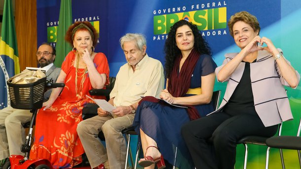Brasília - DF, 31/03/2016. Presidenta Dilma Rousseff durante encontro com artistas e intelectuais em defesa da democracia Foto: Roberto Stuckert Filho/PR