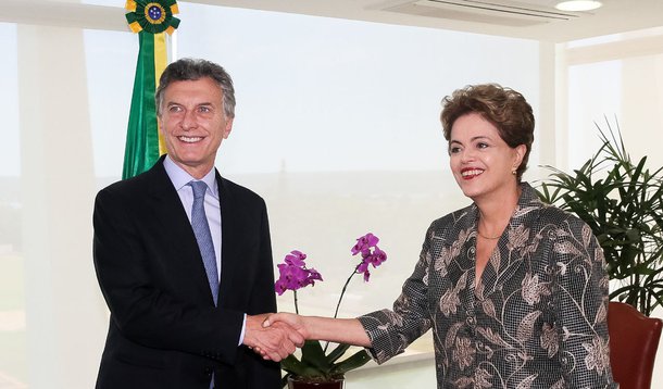 Brasília - DF, 04/12/2015. Presidenta Dilma Rousseff recebe Maurício Macri, Presidente eleito da República Argentina. Foto: Roberto Stuckert Filho/PR