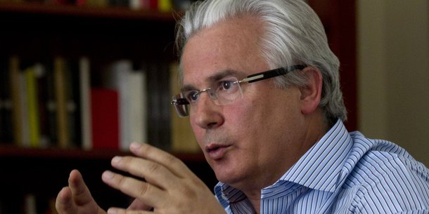 Spanish judge Baltasar Garzon speaks during an interview with international press agencies in Madrid Wednesday Aug. 1, 2012.