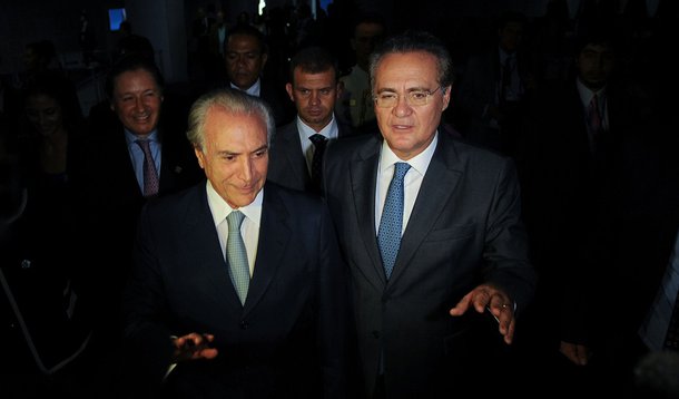 Brasília- DF- Brasil- 10/03/2015- Vice-presidente Michel Temer se reúne com presidente do Senado, Renan Calheiros (Fabio Rodrigues Pozzebom/Agência Brasil)