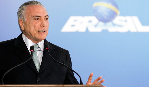 Presidente Interino Michel Temer durante cerimônia de posse do senhor Torquato Jardim no cargo de Ministro da Transparência, Fiscalização e Controle. (Brasília - DF, 02/06/2016) Foto: Beto Barata/PR