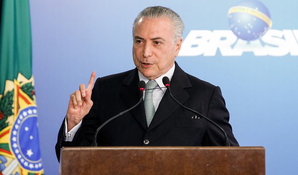 Brasília - DF, 02/06/2016. Presidente Interino Michel Temer durante cerimônia de posse do senhor Torquato Jardim no cargo de Ministro da Transparência, Fiscalização e Controle. Foto: Beto Barata/PR
