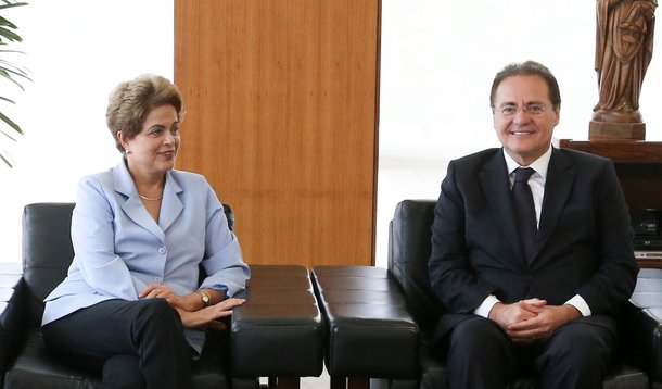 Brasília- DF 25--06-2015 Presidenta Dilma durante reunião com Senadores, Renan Calheiros, Jorge Viana, Romero Jucá, Ministros, Mercadante, Edinho Silva e Cardozo. Reforma politica.Foto Lula Marques/AgênciaPT/Fotos Públicas