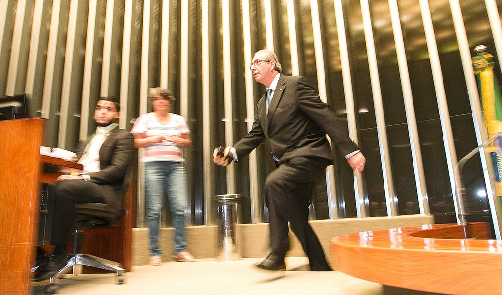 Brasília- DF 03-03-2016 Deputado Eduardo Cunha durante sessão da câmara. Foto Lula Marques/Agência PT