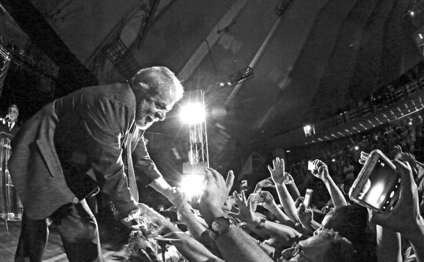 São Paulo- SP- Brasil- 08/04/2016- Ex-presidente Lula, durante encontro com profissionais da educação, no Auditório Celso Furtado, no Centro de Convenções do Anhembi, zona norte da cidade. Foto: Ricardo Stuckert/ Instituto Lula