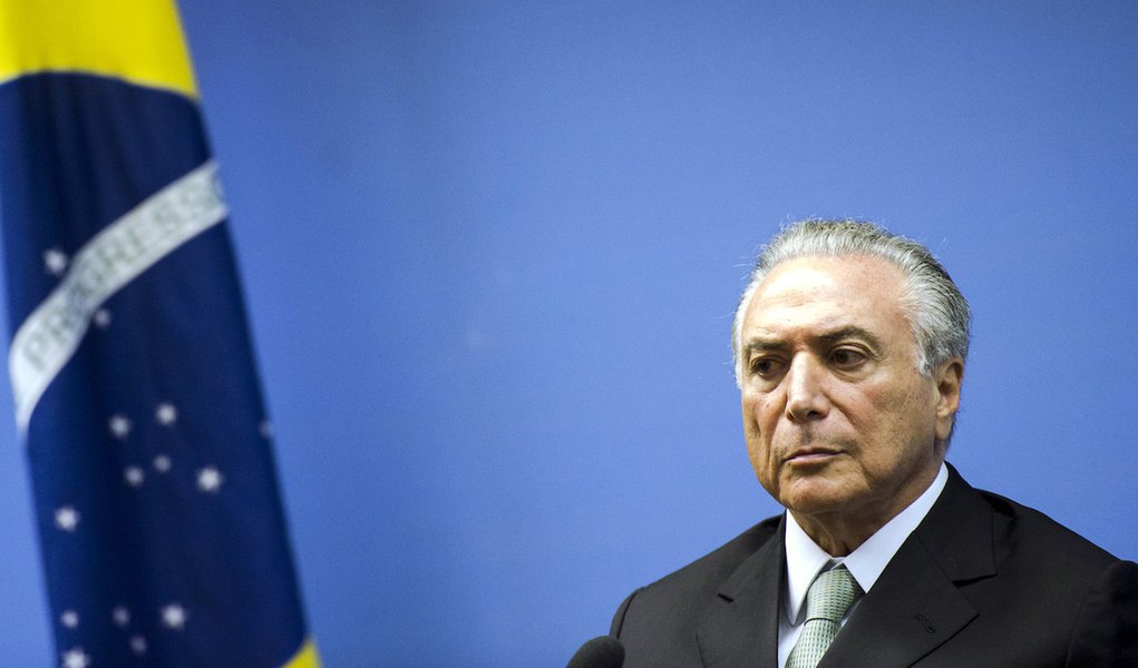 Brasília - O vice-presidente da República, Michel Temer, durante entrevista coletiva no Palácio Itamaraty (Marcelo Camargo/Agência Brasil)