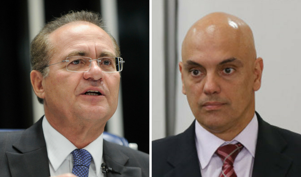 Renan Calheiros e Alexandre de Moraes