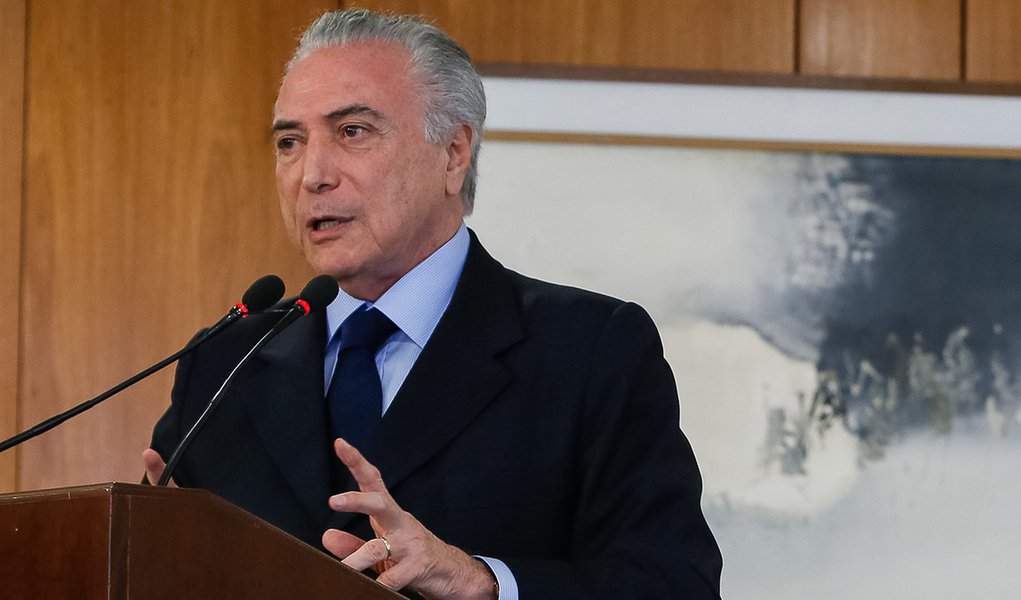 Brasília - DF, 11/10/2016. Presidente Michel Temer durante Cerimônia de Assinatura de Acordo de Cooperação Técnica com o Tribunal Superior Eleitoral. Foto: Beto Barata/PR