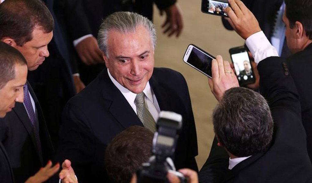 Temer no Palácio do Planalto 11/8/2016 REUTERS/Adriano Machado