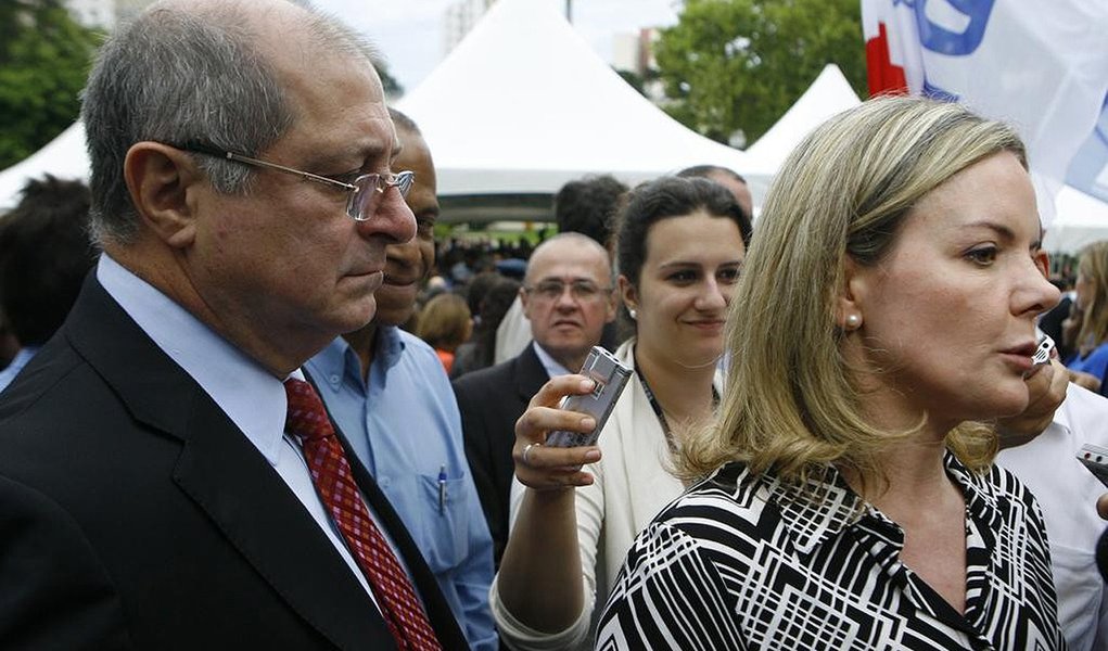 Gleisi Hoffmann e Paulo Bernardo