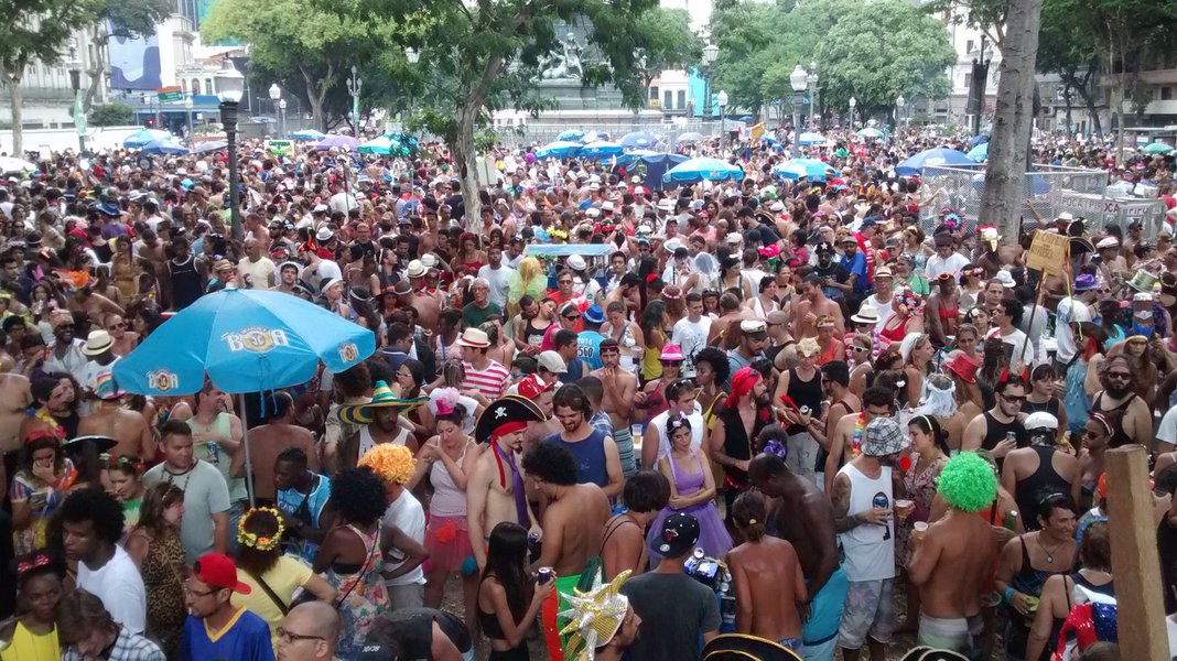 Bloco de Carnaval no Rio 