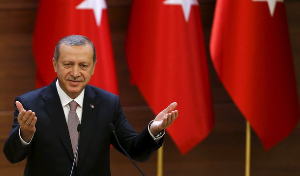 Presidente da Turquia, Tayyip Erdogan, durante evento em Ancara. 26/11/2015 REUTERS/Umit Bektas