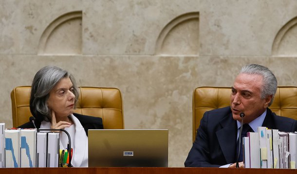 Brasília - DF, 05/10/2016. Presidente Michel Temer durante visita protocolar ao Supremo Tribunal Federal pela data de Aniversário da Constituição Federal. Foto: Beto Barata/PR