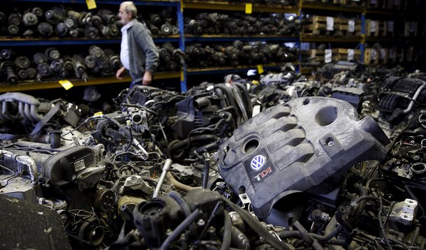 Motores da Volkswagen vistos em Jelah, na BÃ³snia-HerzegÃ³vina. 26/09/2015 REUTERS/Dado Ruvic