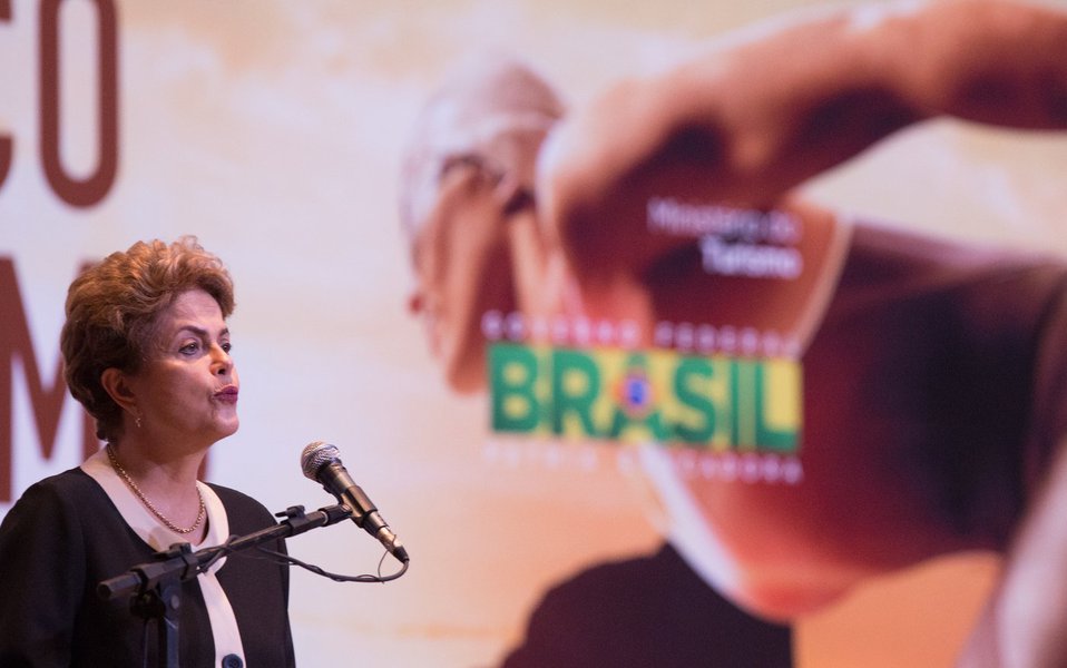 Brasília- DF 07-10-2015 Foto Lula Marques/Agência PT Presidenta, Dilma durante Cerimônia - Ano Olímpico para o Turismo Centro de Convenções Ulysses Guimarães,