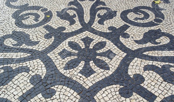 Portuguese pavement, calcada portuguesa