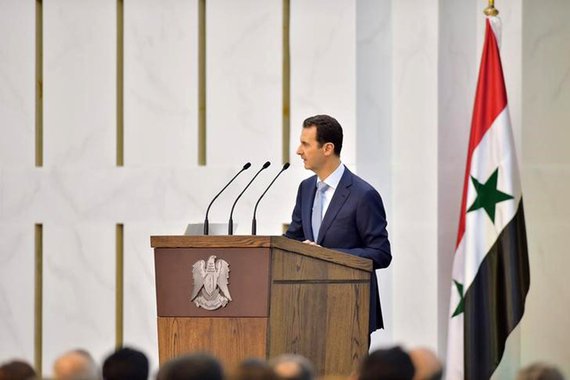 Presidente da Síria, Bashar Al-Assad, durante discurso em Damasco. 26/07/2015 REUTERS/SANA/Handout via Reuters