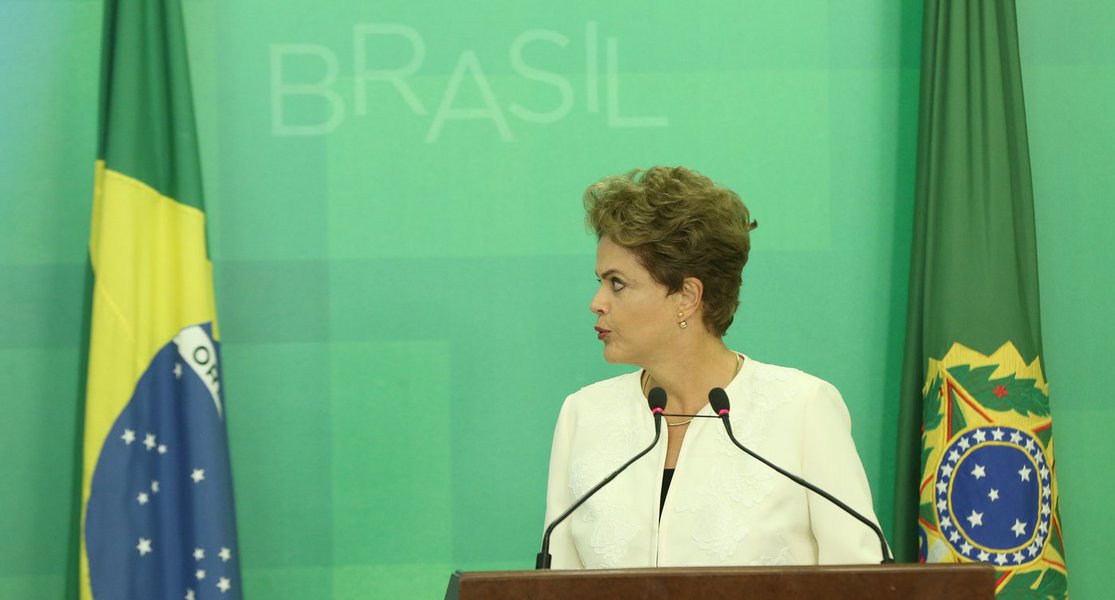 Brasília- DF 02-12-2015 Foto Lula Marques/Agência PT Presidenta Dilma durante pronunciamento.