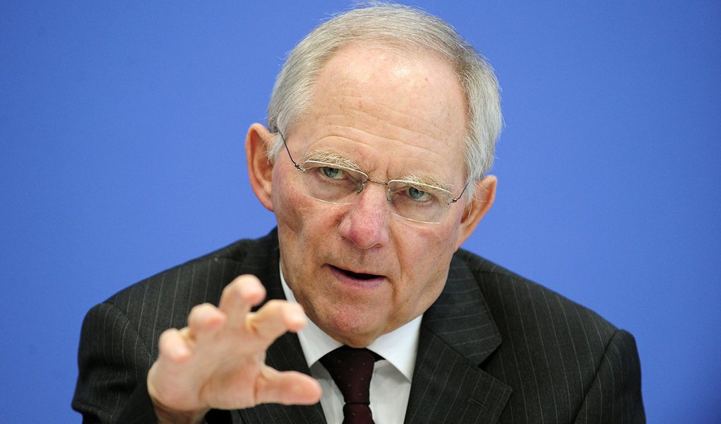 German Finance Minister Wolfgang Schaeuble gives a press conference on March 21, 2012 in Berlin. The German cabinet had approved before a bigger-than-expected budget deficit for the current year 2012 to take into account the country's increased contributi