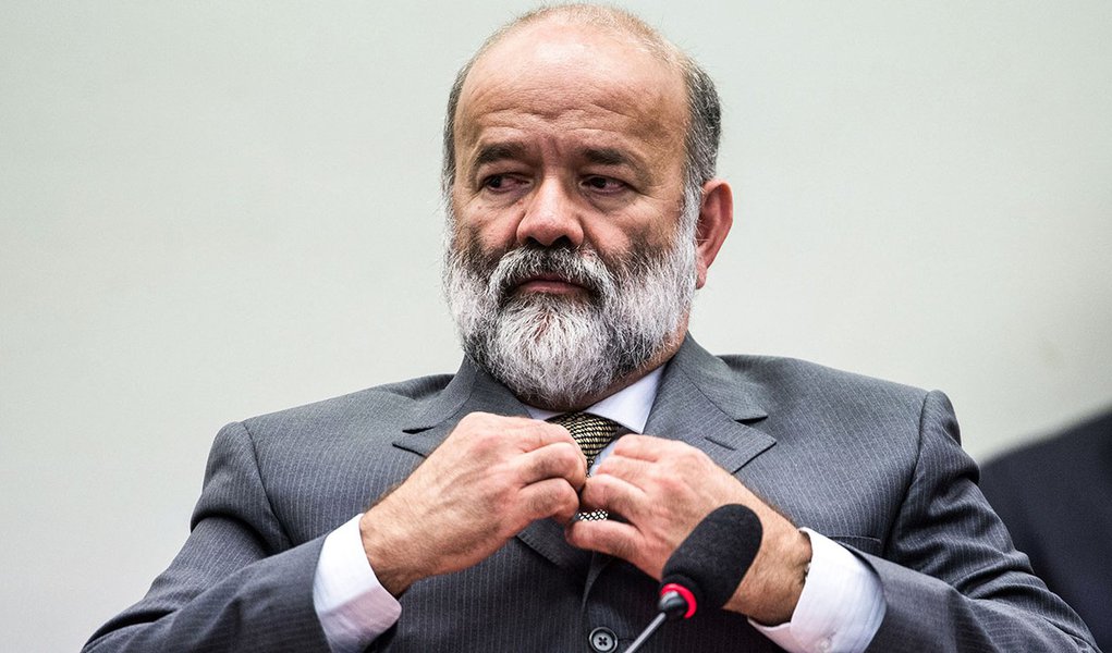 Brasília- DF- Brasil- 09/04/2015-  O tesoureiro do PT, João Vaccari Neto, presta depoimento na CPI da Petrobrás, na Câmara dos Deputados (Marcelo Camargo/Agência Brasil)