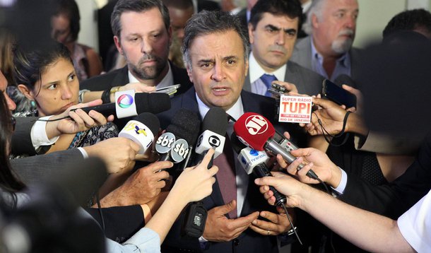 26/11/2015 - Brasília - DF - O senador Aécio Neves, durante reunião da Executiva Nacional do PSDB. Foto: George Gianni/ PSDB