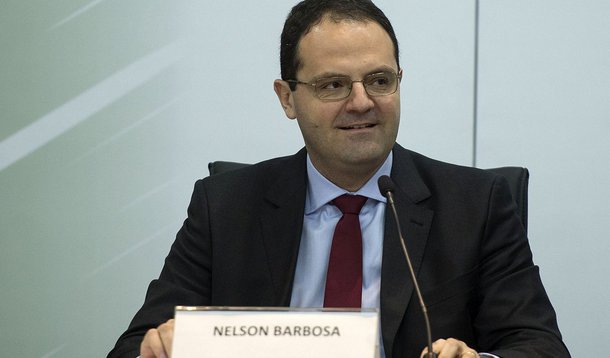 Novo ministro do Planejamento, Nelson Barbosa recebe o cargo de sua antecessora, Miriam Belchior (Marcelo Camargo/Agência Brasil)
- Assuntos: novo ministro do Planejamento, Nelson Barbosa, solenidade, transmissão de cargo, Miriam Belchior