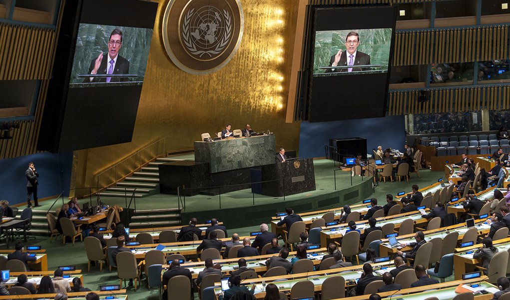 CUBA General Assembly 70th session: 40th plenary meeting Necessity of ending the economic, commercial and financial embargo imposed by the United States of America against Cuba: report of the Secretary-General A/70/120 and draft resolution A/70/L.2