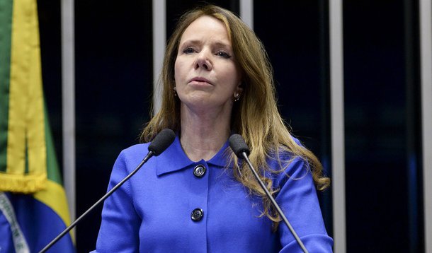 Plenário do Senado durante sessão não deliberativa. Em discurso, senadora Vanessa Grazziotin (PCdoB-AM). Foto: Jefferson Rudy/Agência Senado