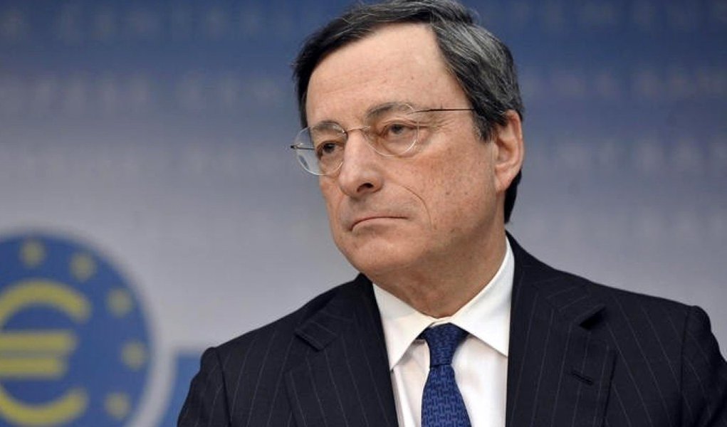 06/12/2012 Francoforte, conferenza stampa al termine del consiglio della Banca Centrale Europea, nella foto il governatore Mario Draghi
