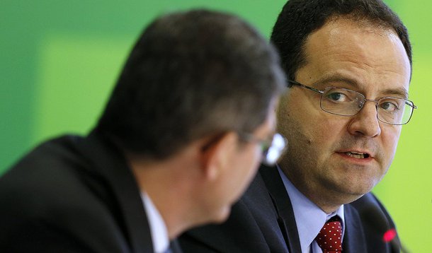 O indicado para o MinistÃ©rio do Planejamento, Nelson Barbosa, concede entrevista coletiva em BrasÃ­lia nesta quinta-feira. 27/11/2014 REUTERS/Ueslei Marcelino