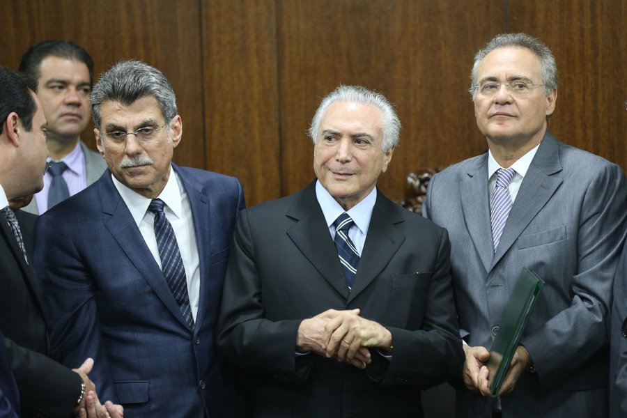 Romero Jucá, Michel Temer e Renan Calheiros