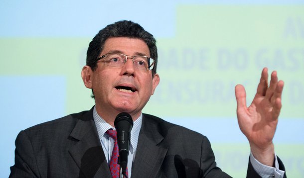 O ministro da Fazenda, Joaquim Levy, participa do lanÃ§amento do livro AvaliaÃ§Ã£o da Qualidade do Gasto PÃºblico e MensuraÃ§Ã£o da EficiÃªncia (Marcelo Camargo/AgÃªncia Brasil)