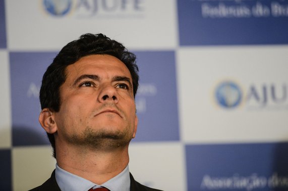 Brasília- DF- Brasil- 07/04/2015- O juiz federal Sérgio Moro participa de apresentação de um conjunto de medidas contra a impunidade e pela efetividade da Justiça, na sede Associação dos Juízes Federais do Brasil (Fabio Rodrigues Pozzebom/Agência Brasil)