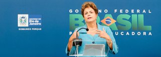 Rio de Janeiro - RJ, 12/03/2015. Presidenta Dilma Rousseff durante cerimônia de entrega das obras de expansão e modernização dos terminais privados de Libra, Multi-Rio e Multi-Car - Porto do Futuro. Foto: Roberto Stuckert Filho/PR