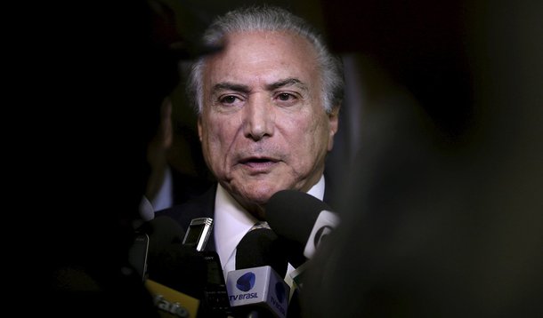 Vice-presidente e articulador polÃ­tico do governo, Michel Temer, durante evento em BrasÃ­lia. 06/08/2015 REUTERS/Ueslei Marcelino