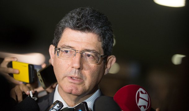Ministro da Fazenda, Joaquim Levy, após encontro com parlamentares, na Câmara dos Deputados (Marcelo Camargo/Agência Brasil)
