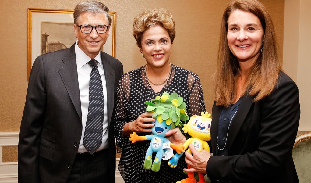 Nova Iorque - EUA, 27/09/2015. Presidenta Dilma Rousseff durante audi�ncia concedida ao senhor Bill Gates e � senhora Melinda Gates, da Bill &amp; Melinda Gates Foundation. Foto: Roberto Stuckert Filho/ PR